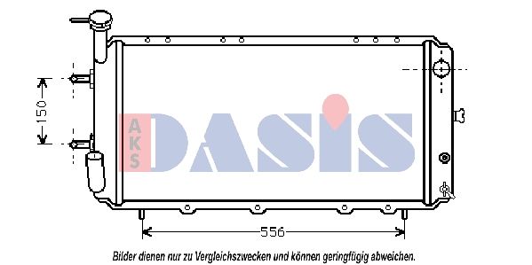 Kühler, Motorkühlung AKS DASIS 350110N