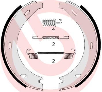 Bremsbackensatz, Feststellbremse BREMBO S 50 517