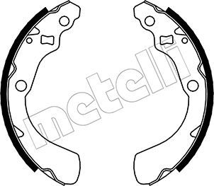 Bremsbackensatz METELLI 53-0156