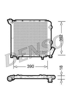Kühler, Motorkühlung DENSO DRM23029