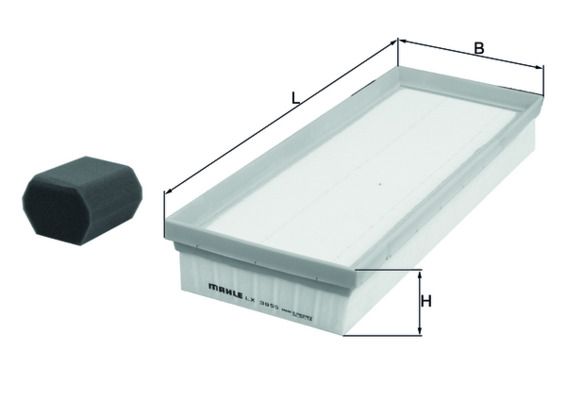 Luftfilter MAHLE LX3955KIT
