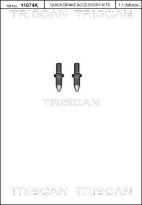 Schraubensatz, Bremsscheibe TRISCAN 8105116015