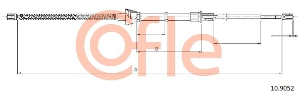 Seilzug Feststellbremse COFLE 10.9052