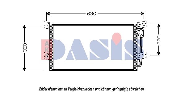 Kondensator, Klimaanlage AKS DASIS 142004N