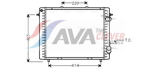 Kühler, Motorkühlung AVA QUALITY COOLING RTA2159