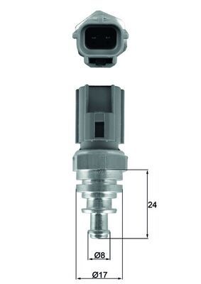 Sensor, Kühlmitteltemperatur MAHLE TSE29