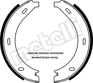 Bremsbackensatz, Feststellbremse METELLI 53-0236