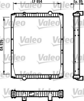 Kühler, Motorkühlung VALEO 730337