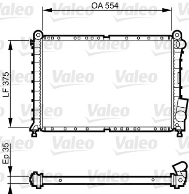 Kühler, Motorkühlung VALEO 731593
