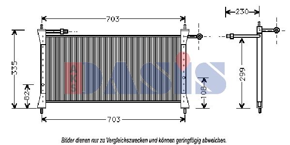 Kondensator, Klimaanlage AKS DASIS 372110N