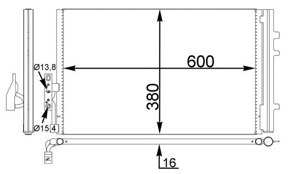 Kondensator, Klimaanlage MAHLE AC778000S