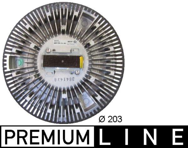 Kupplung, Kühlerlüfter MAHLE cfc 37 000p