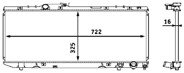 Kühler, Motorkühlung MAHLE cr 538 000s