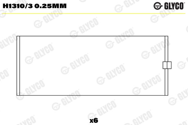 Kurbelwellenlager GLYCO H1310/30.25MM