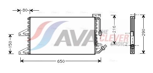 Kondensator, Klimaanlage AVA QUALITY COOLING FT5205