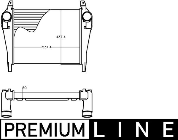 Ladeluftkühler MAHLE CI267000P