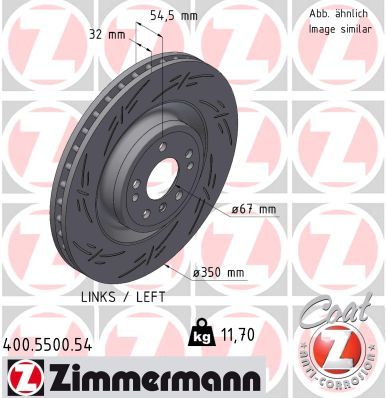 Bremsscheibe ZIMMERMANN 400.5500.54