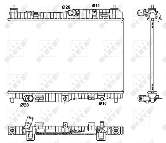 Kühler, Motorkühlung NRF 53043