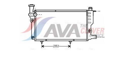 Kühler, Motorkühlung AVA QUALITY COOLING PEA2095