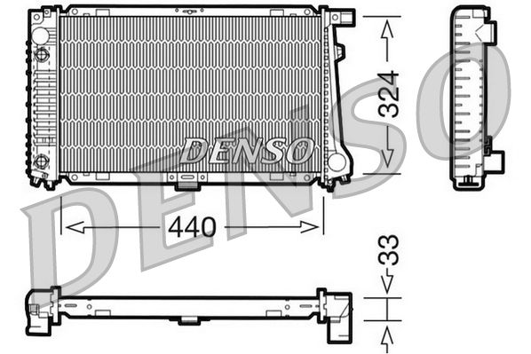 Kühler, Motorkühlung DENSO DRM05033