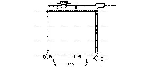 Kühler, Motorkühlung AVA QUALITY COOLING cr2003