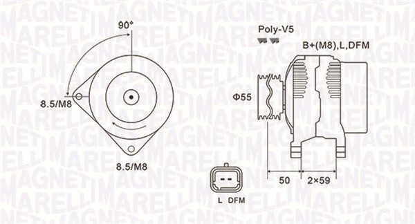 Generator MAGNETI MARELLI 063731823010