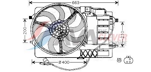Lüfter, Motorkühlung AVA QUALITY COOLING BW7506