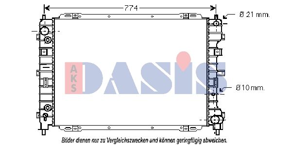 Kühler, Motorkühlung AKS DASIS 090084N