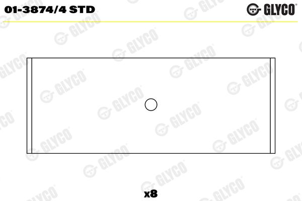 Pleuellager GLYCO 01-3874/4STD