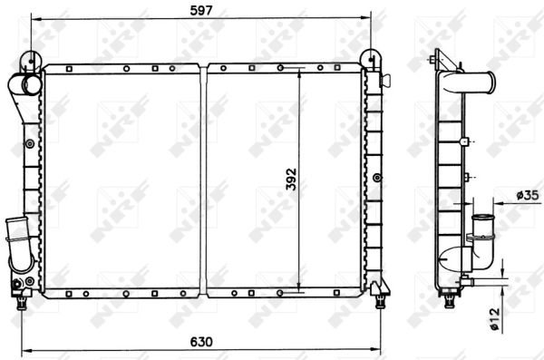 Kühler, Motorkühlung NRF 58241