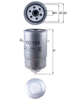 Kraftstofffilter MAHLE KC195