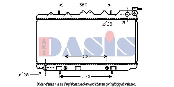 Kühler, Motorkühlung AKS DASIS 071810N
