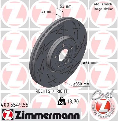 Bremsscheibe ZIMMERMANN 400.5549.55