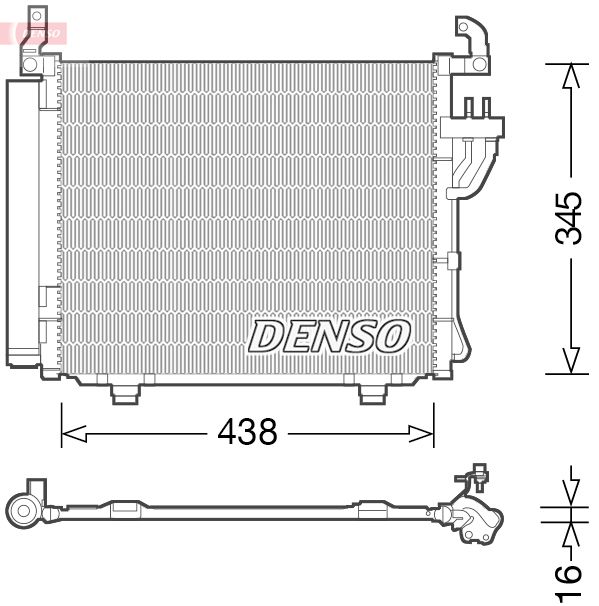Kondensator, Klimaanlage DENSO DCN41003