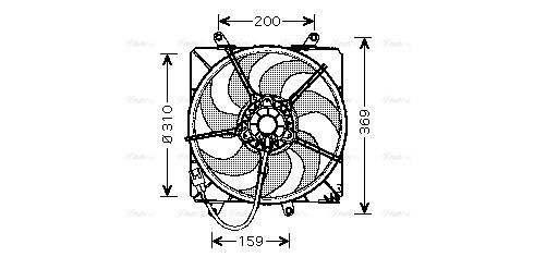 Lüfter, Motorkühlung AVA QUALITY COOLING to7506