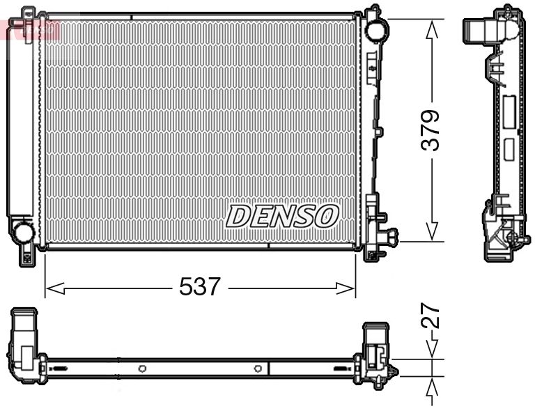 Kühler, Motorkühlung DENSO DRM06003