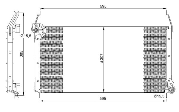 Kondensator, Klimaanlage NRF 35259