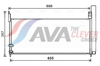 Kondensator, Klimaanlage AVA QUALITY COOLING TO5692D
