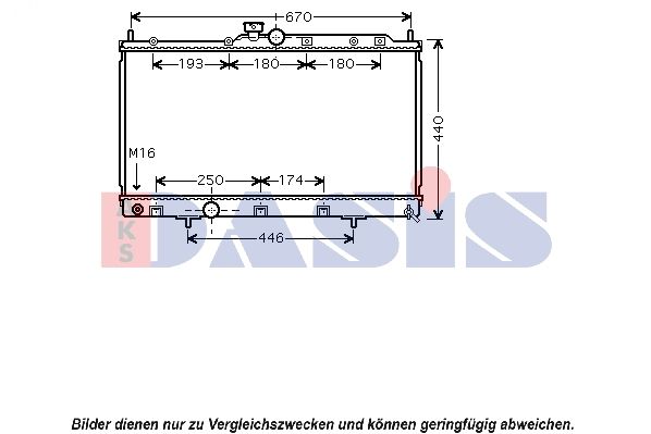 Kühler, Motorkühlung AKS DASIS 140081N