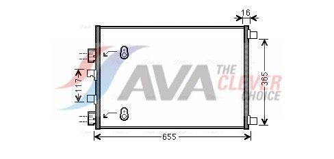 Kondensator, Klimaanlage AVA QUALITY COOLING RT5422