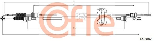 Seilzug Schaltgetriebe COFLE 15.2882