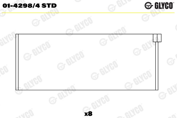 Pleuellager GLYCO 01-4298/4STD