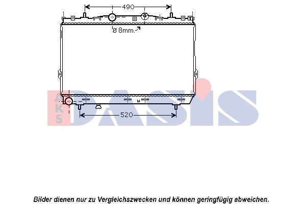 Kühler, Motorkühlung AKS DASIS 560052N