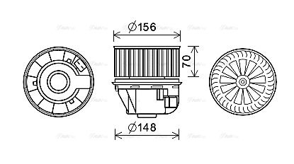 Innenraumgebläse AVA QUALITY COOLING fd8611
