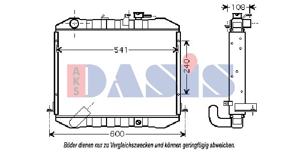 Kühler, Motorkühlung AKS DASIS 210171N