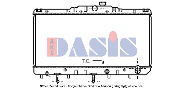Kühler, Motorkühlung AKS DASIS 210040N