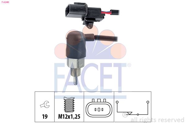 Schalter Rückfahrleuchte FACET 7.6240