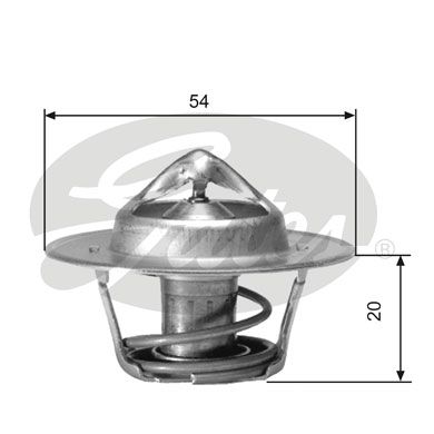 Thermostat, Kühlmittel GATES TH00171G1