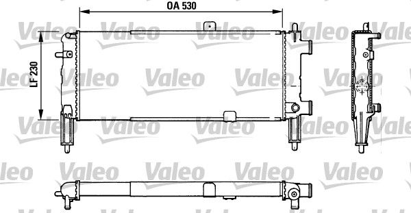 Kühler, Motorkühlung VALEO 883767