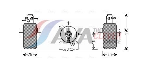 Trockner, Klimaanlage AVA QUALITY COOLING MSD668